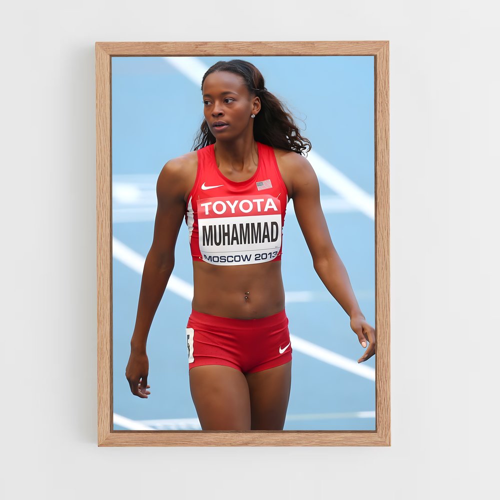 Poster Dalilah muhammad – affiche Athlétisme (vue 4)